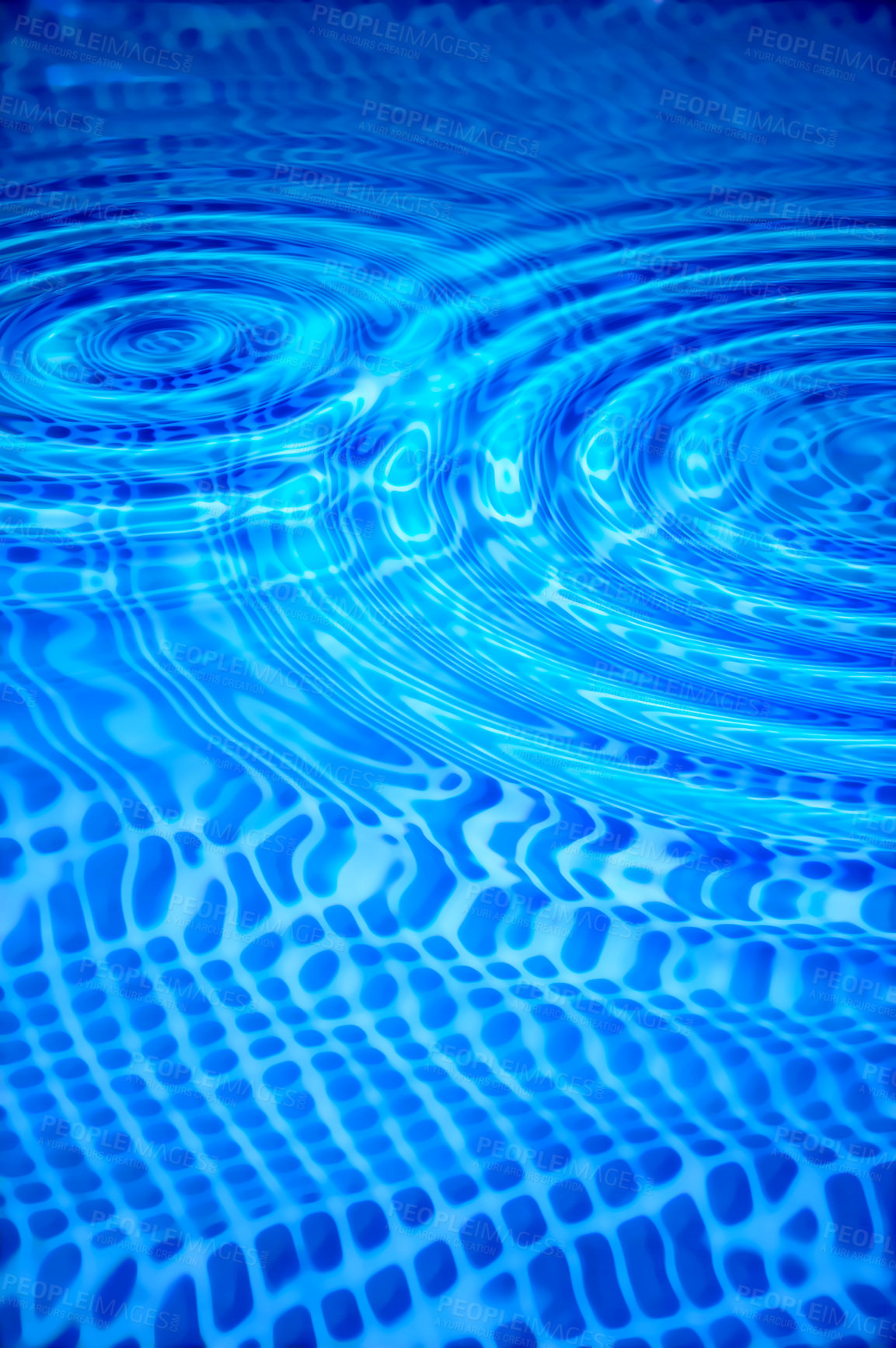 Buy stock photo Ripples in the pool