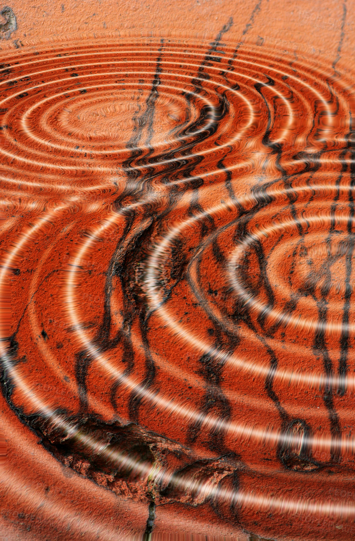 Buy stock photo Ripples in a strange liquid