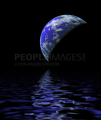 Buy stock photo An imaginary, fantasy planet (science fiction)