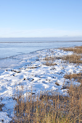 Buy stock photo Photos of Danish winter by the coast of Kattegat.