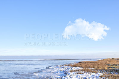 Buy stock photo Photos of Danish winter by the coast of Kattegat.