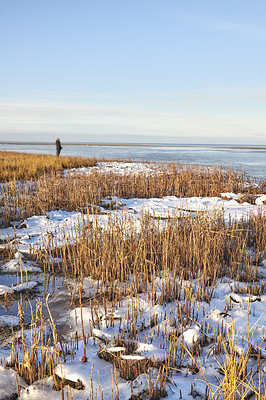 Buy stock photo Photos of Danish winter by the coast of Kattegat.