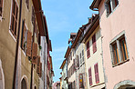 The medieval city of Annecy, July 2019, France