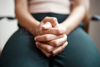 Buy stock photo Closeup shot of a woman's hands