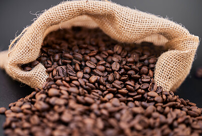 Buy stock photo Still life shot of coffee beans