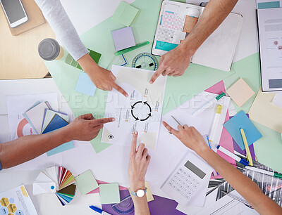 Buy stock photo Shot of a group of creative businesspeople having a meeting