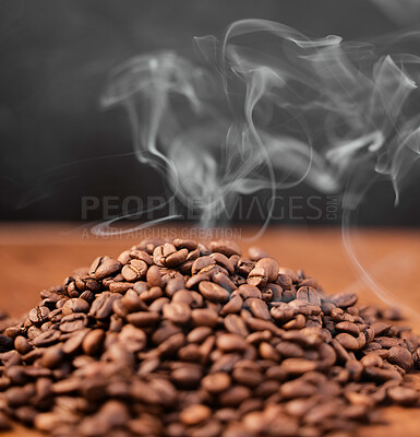 Buy stock photo Still life shot of coffee beans