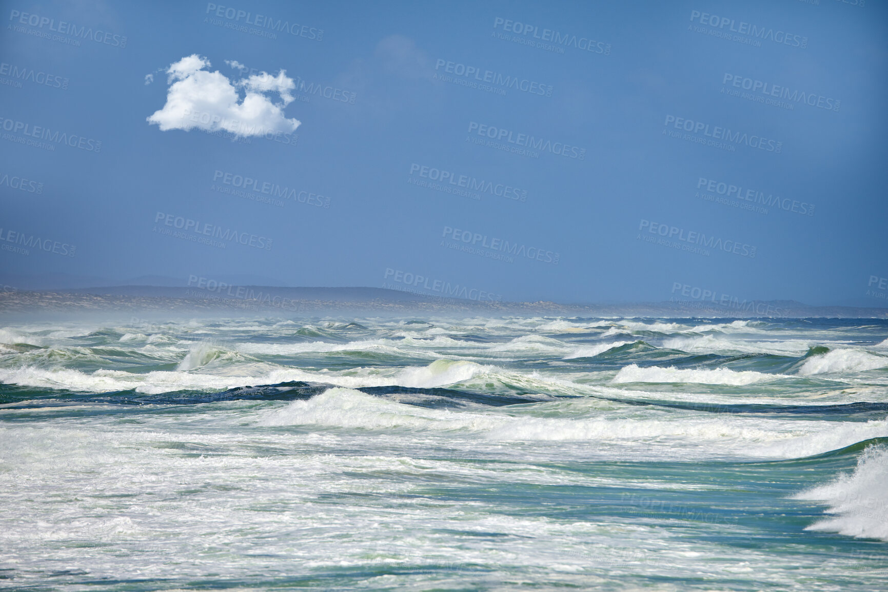 Buy stock photo Beach, coast and ocean