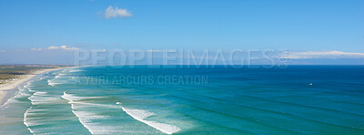 Buy stock photo Beach, coast and ocean