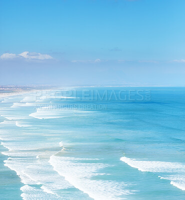 Buy stock photo Beach, coast and ocean