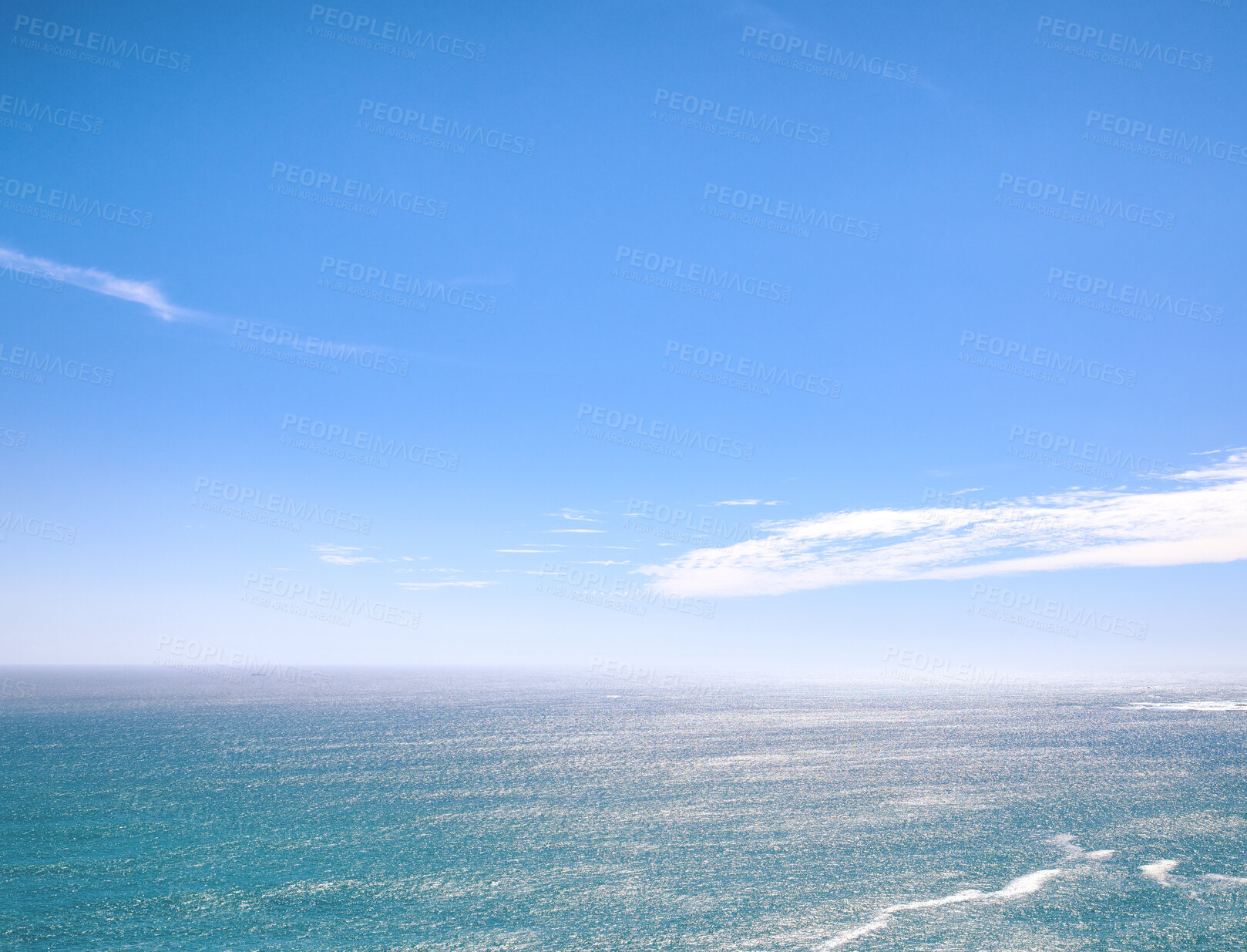 Buy stock photo Beach, coast and ocean