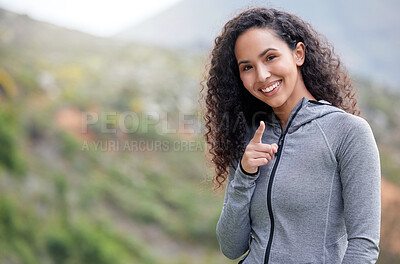 Buy stock photo Closeup shot of a fit young woman out for a workout