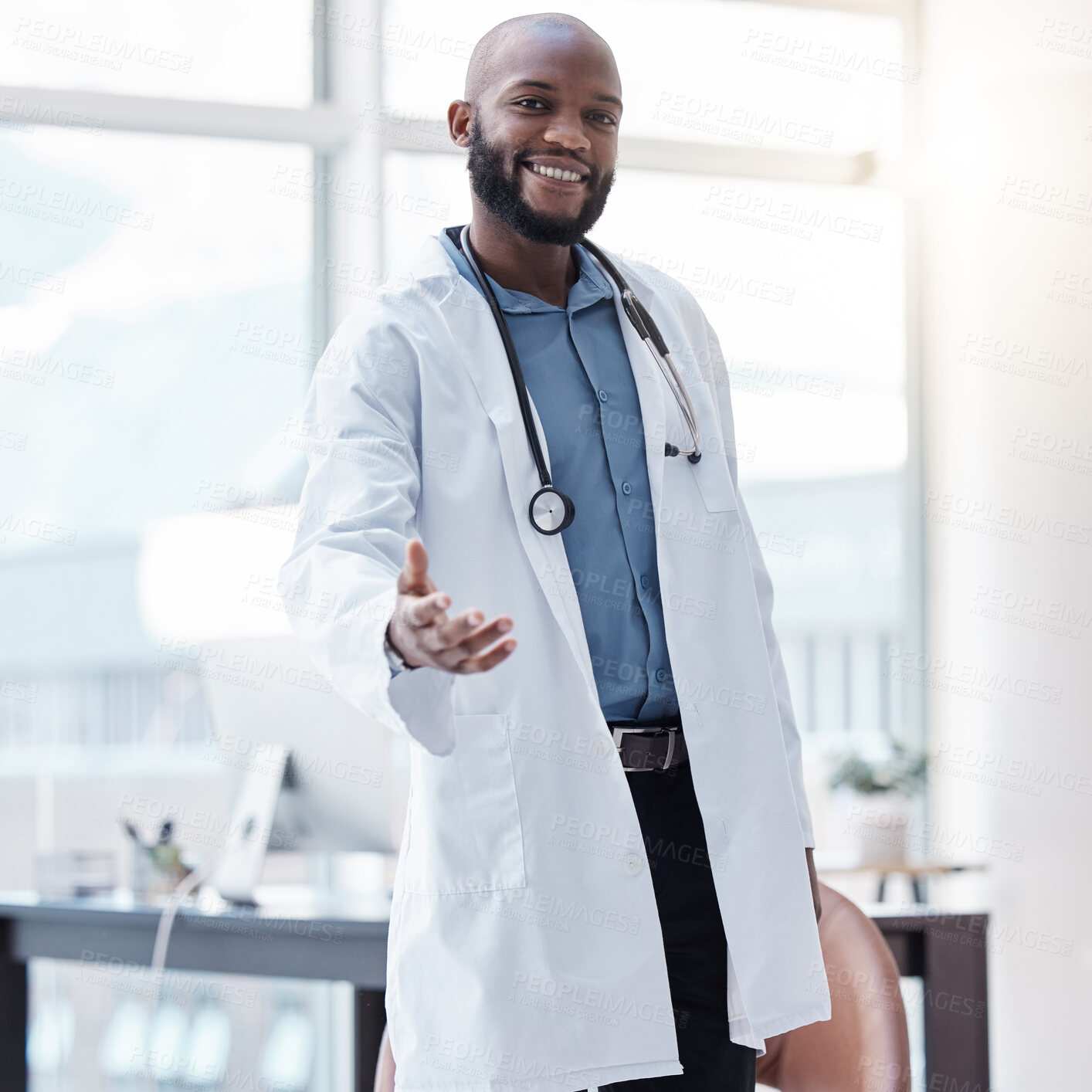 Buy stock photo Shot of a young scientist in a lab