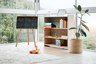 Buy stock photo Shot of a empty playroom at home