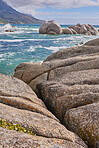 Rocky coastline of the CampÂ´s Bay, Western Cape