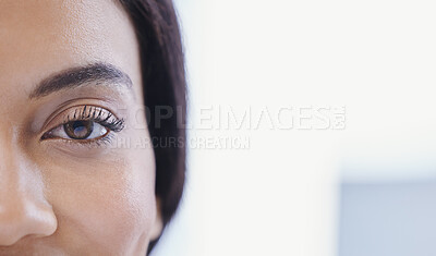 Buy stock photo Closeup shot of a woman's eye