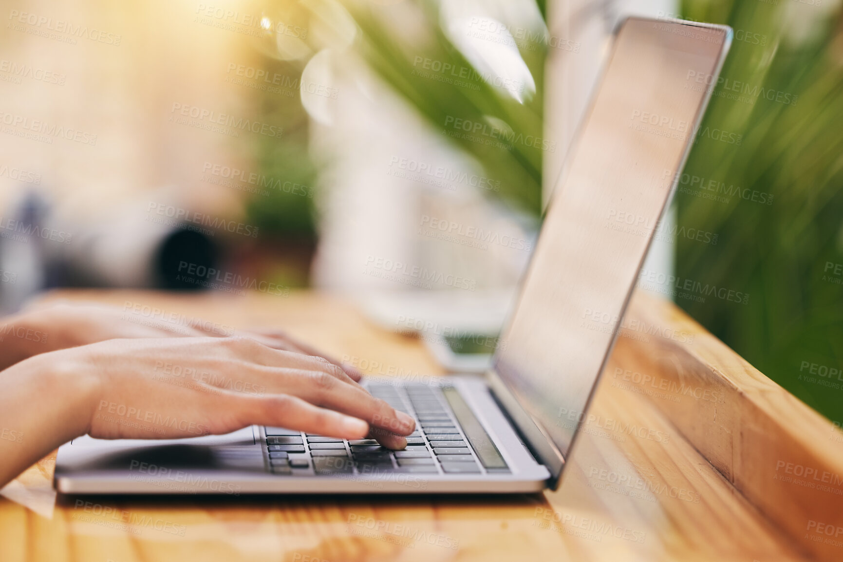 Buy stock photo Shot of a florist working on her laptop