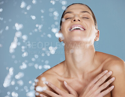 Buy stock photo Shot of a beautiful young woman with flawless skin