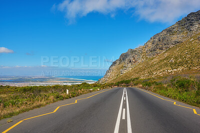 Buy stock photo A road from here to there