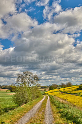 Buy stock photo A road from here to there