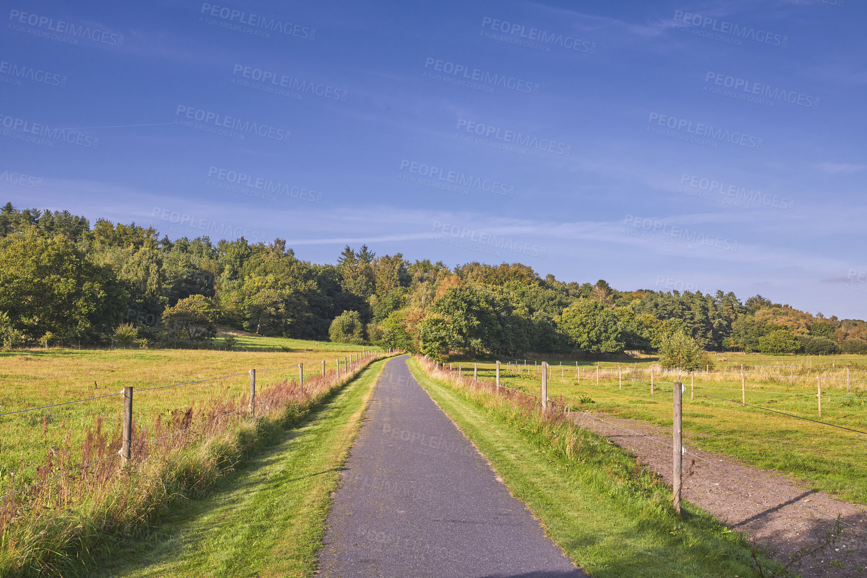 Buy stock photo A road from here to there