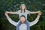 I'm spending the day at the park with my dad