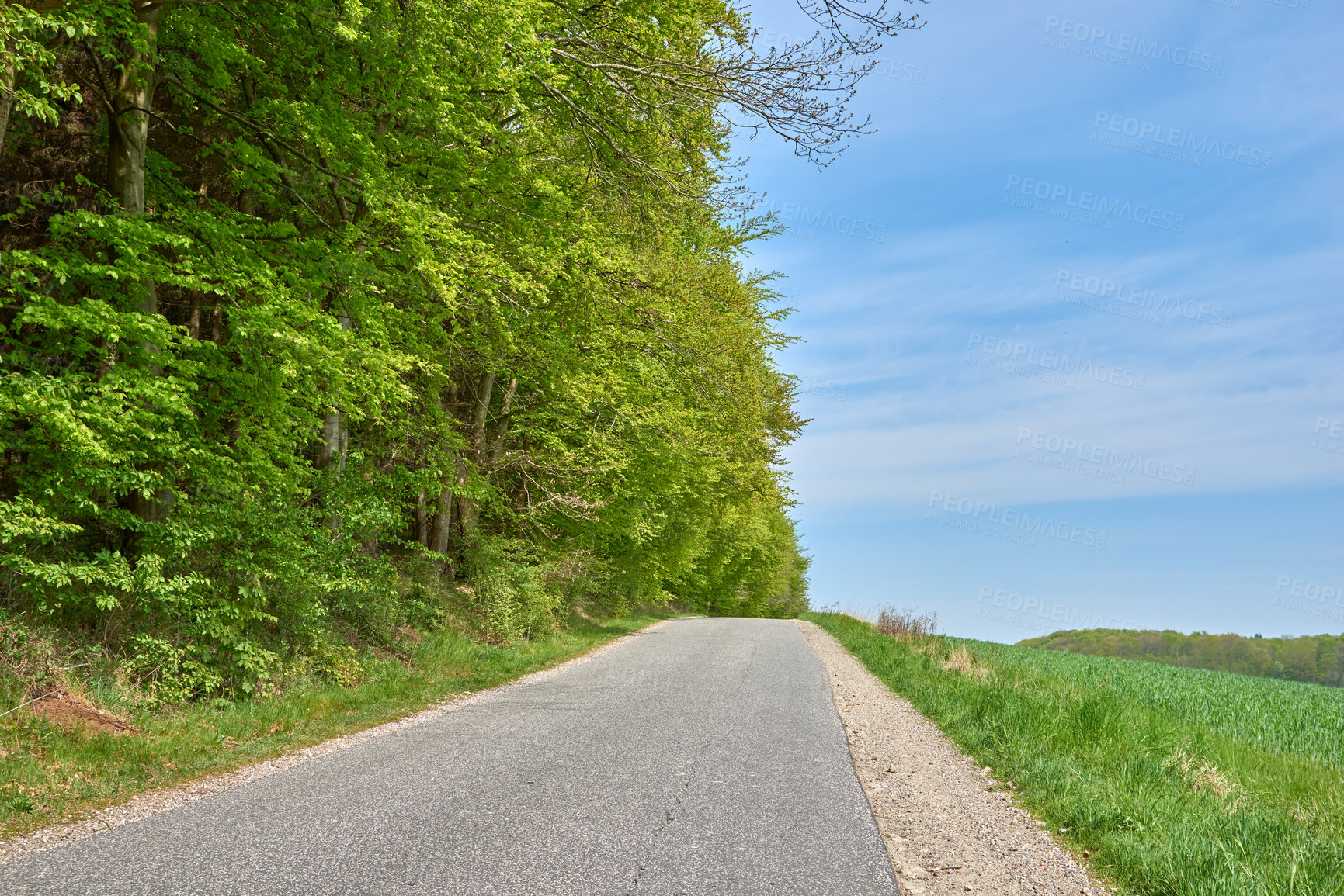 Buy stock photo A road from here to there