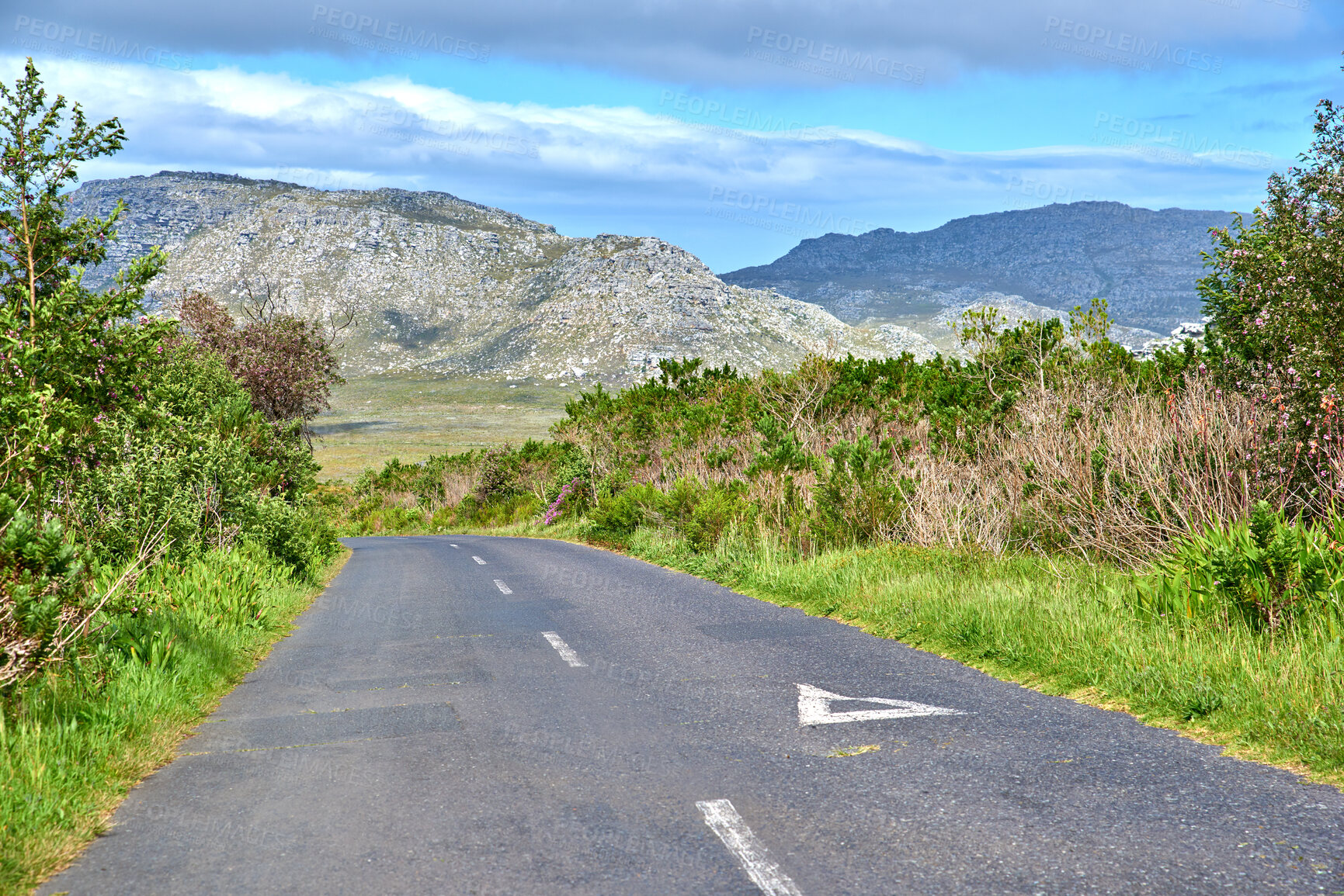 Buy stock photo A road from here to there