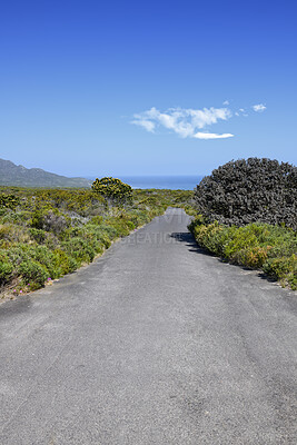 Buy stock photo A road from here to there