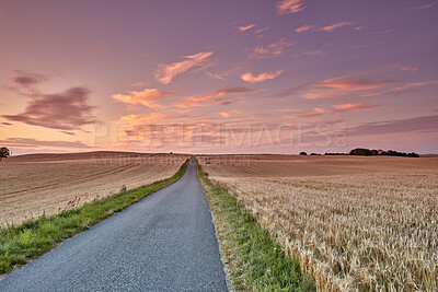 Buy stock photo A road from here to there