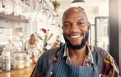 Buy stock photo Shot of a proud business owner taking a break from work