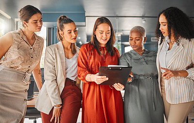 Buy stock photo Shot of a group of female designers at work