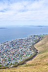 Aerial panorama photo of Cape Town