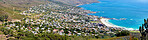 Aerial panorama photo of Cape Town