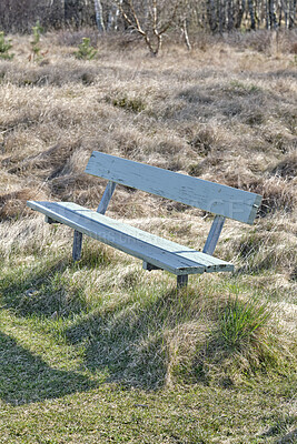 Buy stock photo A photo of a public bench