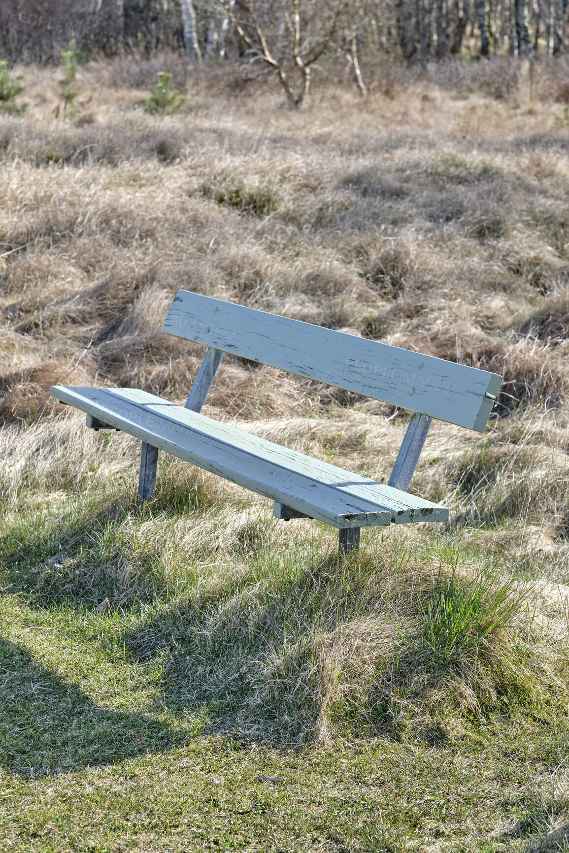 Buy stock photo A photo of a public bench