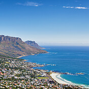 Aerial panorama photo of Camps Bay | Buy Stock Photo on PeopleImages ...