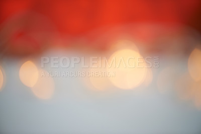 Buy stock photo Bokeh lights against a red and grey background