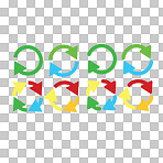 Arrow, icon and emoji sign or vector for an app or 3d web design on a png, transparent and mockup or isolated background. Notification, logo and color design showing direction