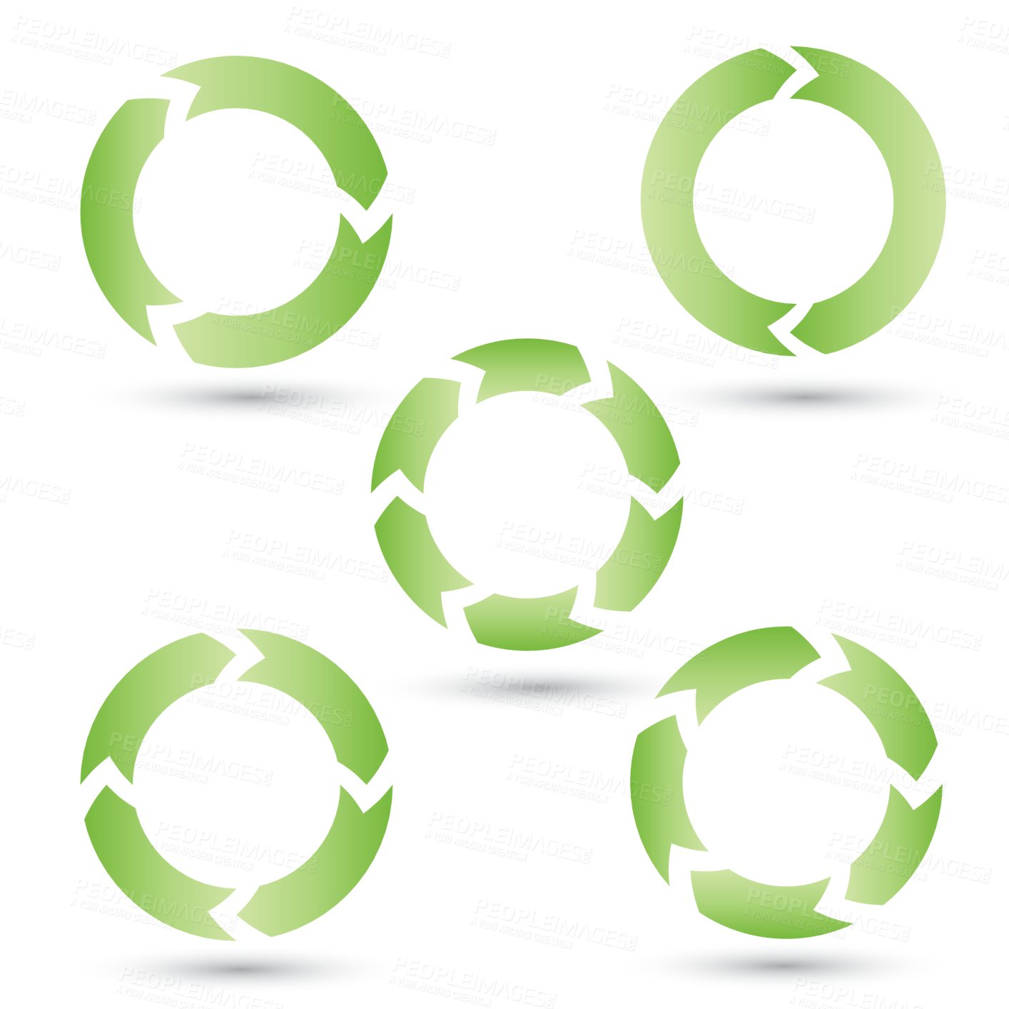 Buy stock photo Recycle, arrow and green sign for sustainability icon, vector or logo on a png, transparent and mockup or isolated background. Recycling for clean energy and an eco friendly brand or emoji for symbol