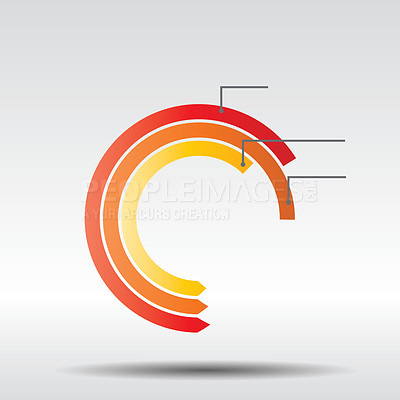 Buy stock photo Infographic chart, design and presentation with circle for report with data and information isolated on png transparent background. Illustration, template and icon for a circular economy and growth