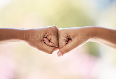 Buy stock photo Fist bump, support and business people meeting for a goal, partnership and collaboration in office at work. Contract, teamwork and employees with trust, motivation and success at a corporate company