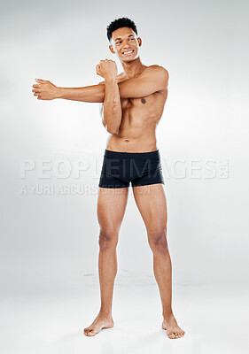 Chest Exercise in Underwear Stock Photo - Image of lifestyles