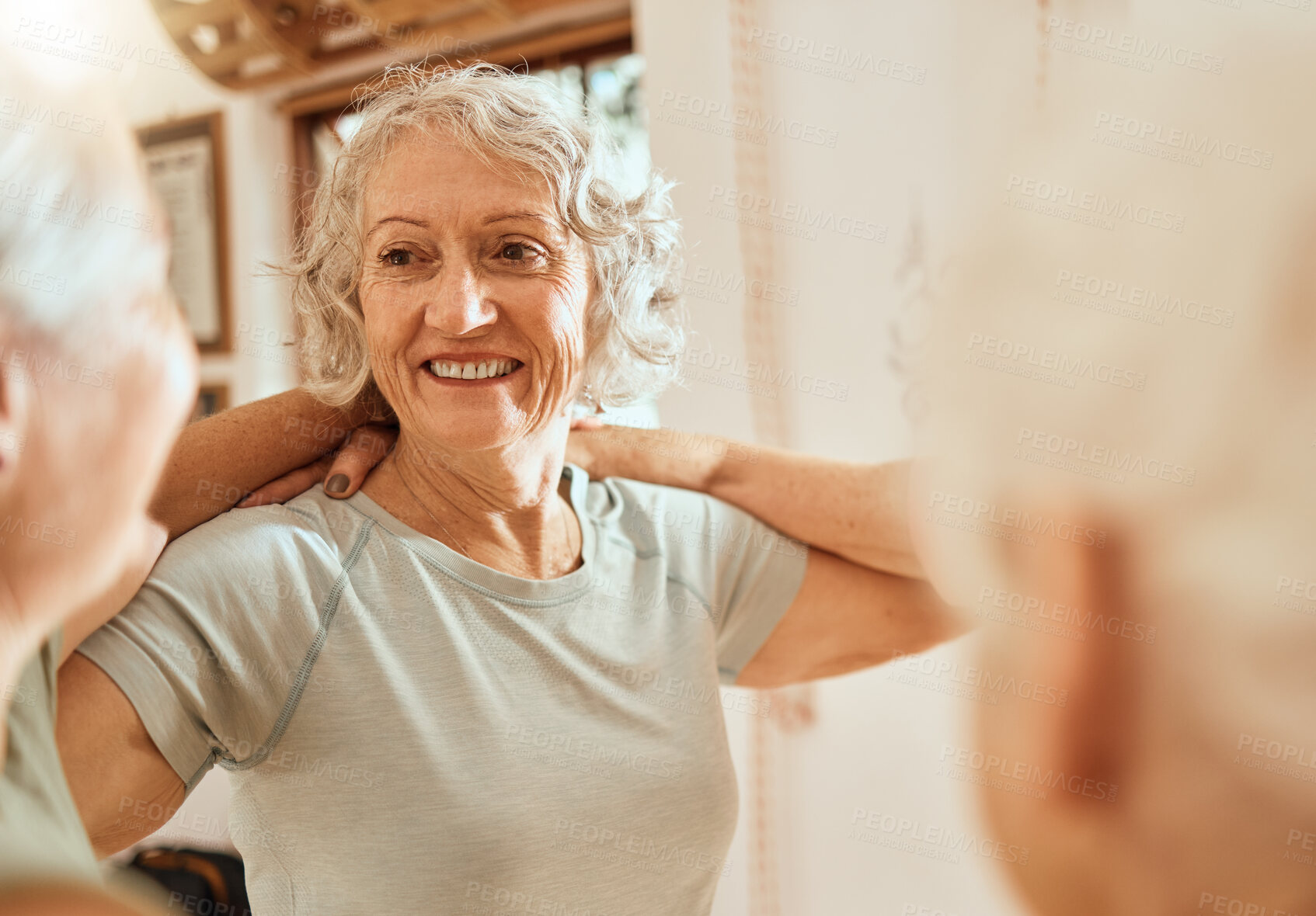 Buy stock photo Teamwork, support circle and senior women together in solidarity, group retirement help and friendship. Team building, trust huddle and collaboration of elderly friends, people or community outreach