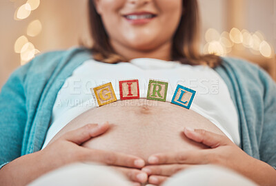 Pregnant Mother with Daughter, Pregnancy Belly of Woman with Child