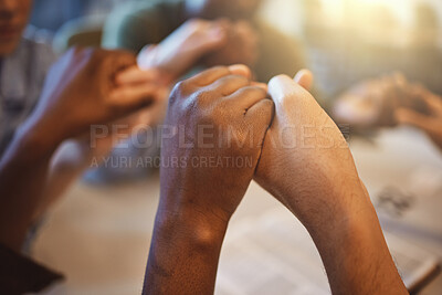 black christian men praying