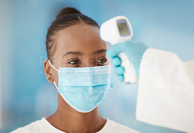 https://photos.peopleimages.com/picture/202301/2590124-temperature-healthcare-and-black-woman-with-covid-test-for-medical-safety-consultation-and-health.-thermometer-sick-and-african-girl-with-a-face-mask-for-a-virus-and-hand-of-a-doctor-to-check-fit_400_400.jpg