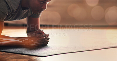 Fitness, mockup and x ray with a sports black man in a studio or gym