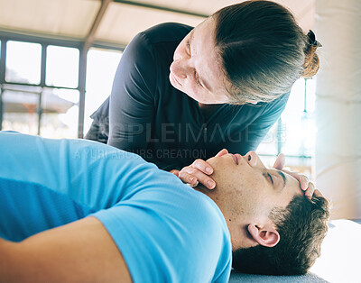 Buy stock photo First aid, cpr and breathing with a woman learning how to revive a person suffering from trauma or emergency. Respiration, resuscitation and health with a female training as a lifeguard in rescue