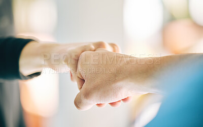 Buy stock photo Fist bump, hands and sports teamwork in gym for support, collaboration or solidarity trust. Agreement connection, partnership or greeting, thank you or motivation for success, goal or targets closeup